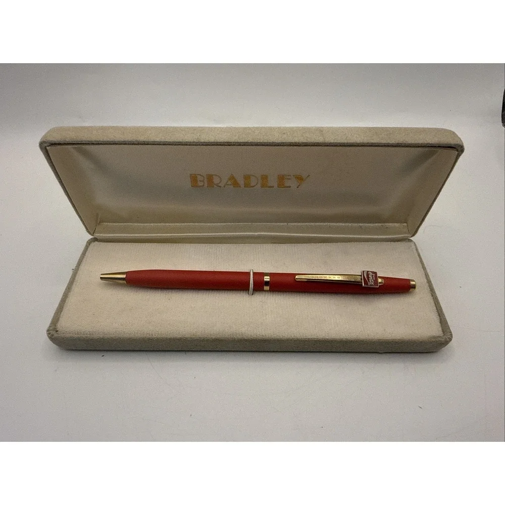 Vintage Bradley Pen Coca Cola Pen Never Used In Box